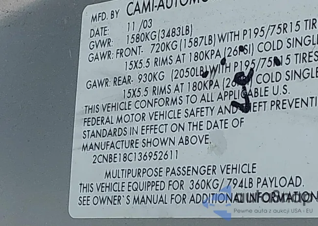 2CNBE18C136952611: 42666163