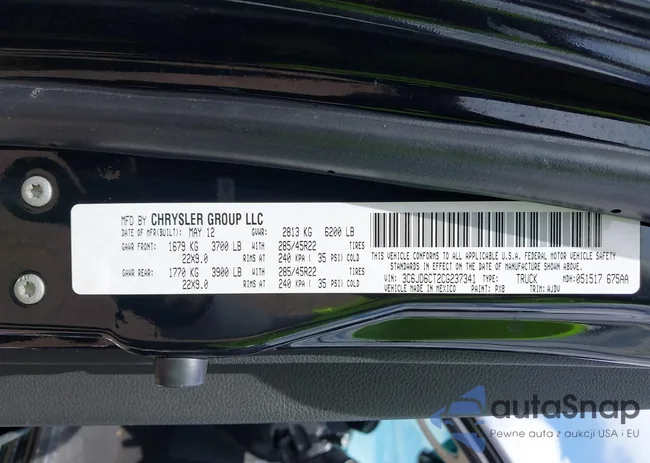 3C6JD6CT2CG237341: 42667338