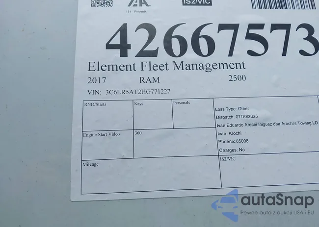 3C6LR5AT2HG771227: 42667573