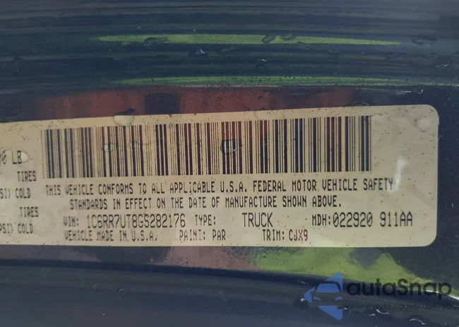 1C6RR7UT8GS282176: 42667604