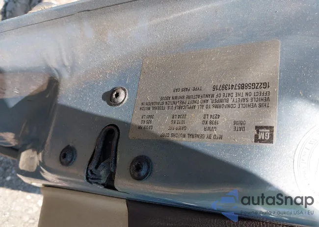 1G2ZG58B574139716: 42667688