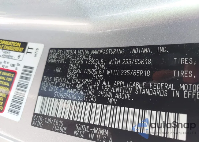 5TDGZRAH0LS514140: 42667836