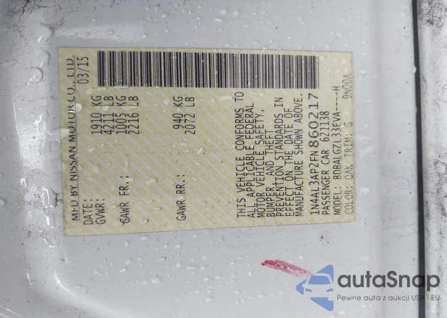 1N4AL3AP2FN860217: 42667838