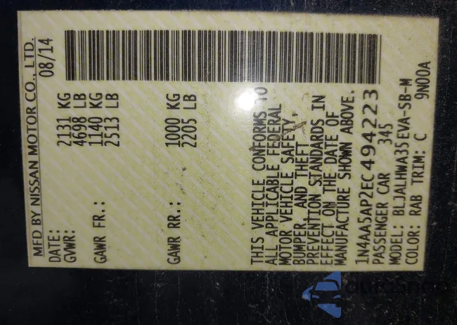 1N4AA5AP2EC494223: 42667006