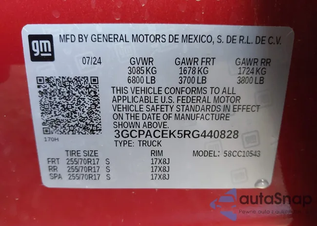 3GCPACEK5RG440828: 42667069