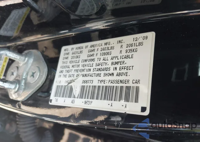 1HGCP2F8XAA068773: 42667194