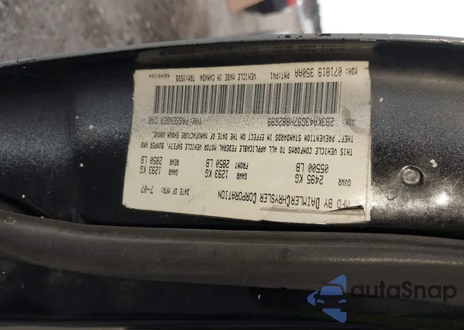 2B3KA43G97H882699: 42667250