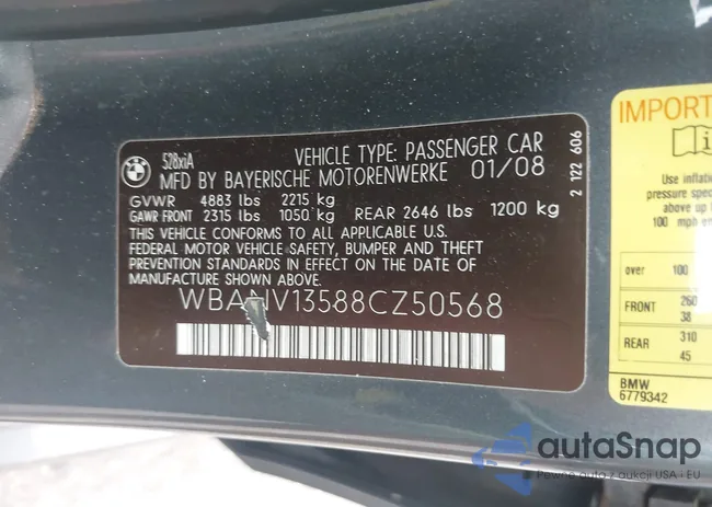 WBANV13588CZ50568: 42667265