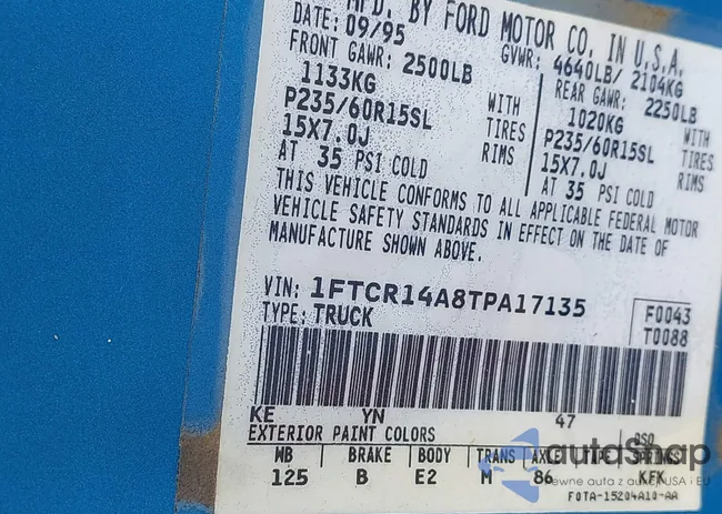 1FTCR14A8TPA17135: 42668379