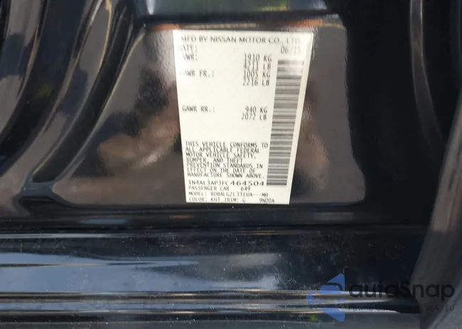 1N4AL3AP3FC464504: 42668814