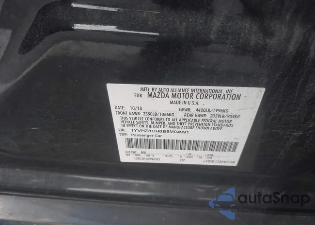 1YVHZ8CH0B5M04991: 42668888