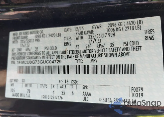 1FMCU0G73GUC04729: 42668174