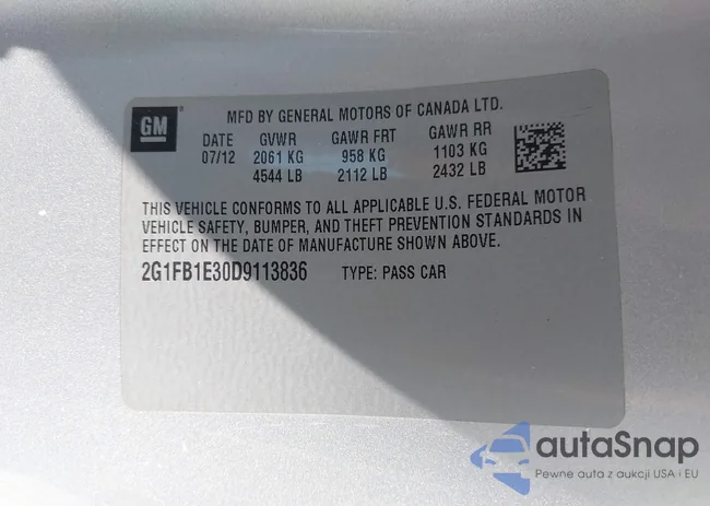 2G1FB1E30D9113836: 42669445