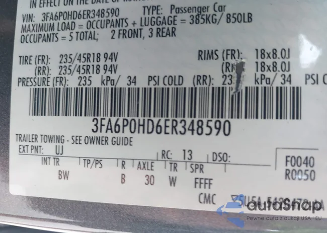 3FA6P0HD6ER348590: 42669575