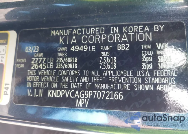 KNDPVCAG9P7072166: 42669701