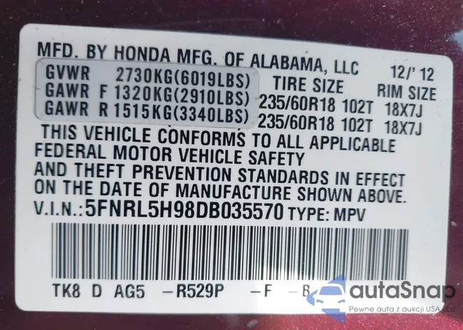 5FNRL5H98DB035570: 42669754