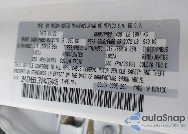 3MVDMBBL3NM403448: 42669762