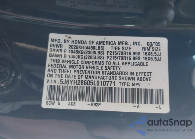 5J6YH28605L010771: 42669871