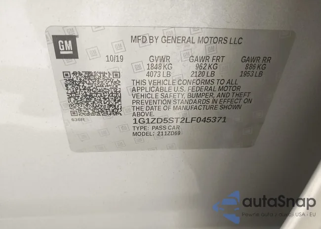 1G1ZD5ST2LF045371: 42668913