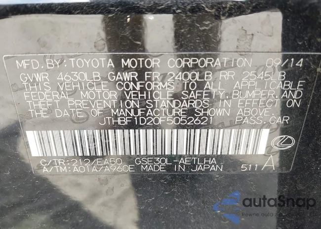 JTHBF1D20F5052621: 42668970