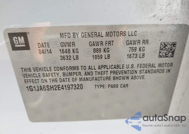 1G1JA6SH2E4197320: 42668981