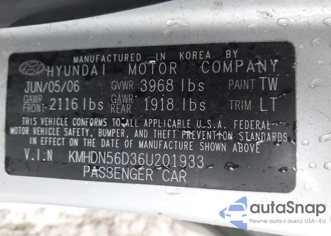 KMHDN56D36U201933: 42669035