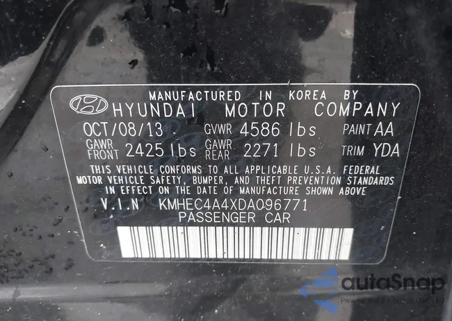 KMHEC4A4XDA096771: 42669086