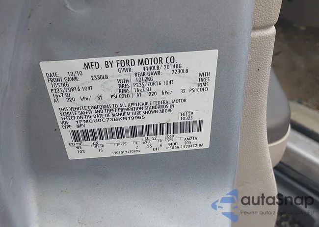 1FMCU0C73BKB19965: 42669153