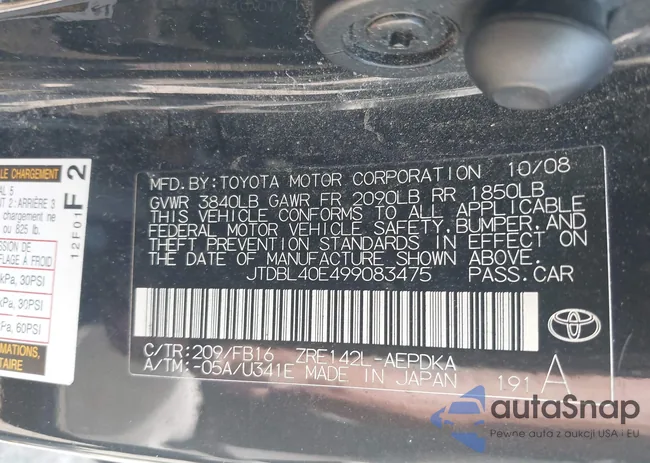 JTDBL40E499083475: 42670447