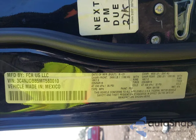 3C4NJDBB5MT580010: 42670565