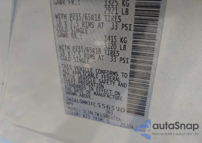 5N1AL0MM3FC556590: 42670679