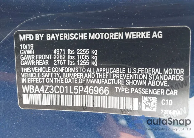 WBA4Z3C01L5P46966: 42670819