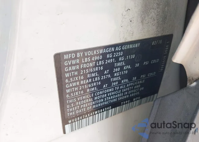 WVGBV7AX4FW584340: 42670830