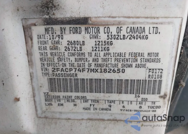 2FACP74F7MX182650: 42670852