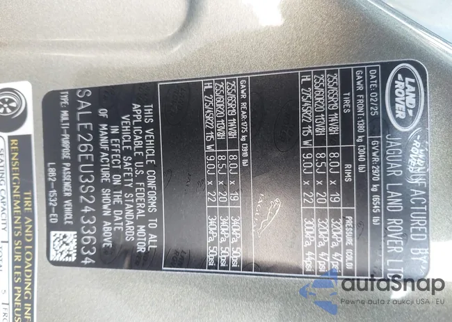 SALE26EU3S2433634: 42669947