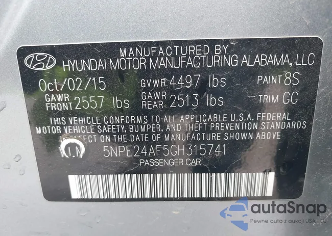 5NPE24AF5GH315741: 42669978