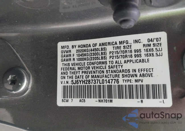 5J6YH28737L014776: 42670184