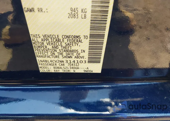 1N4BL4CV2NN314103: 42671489