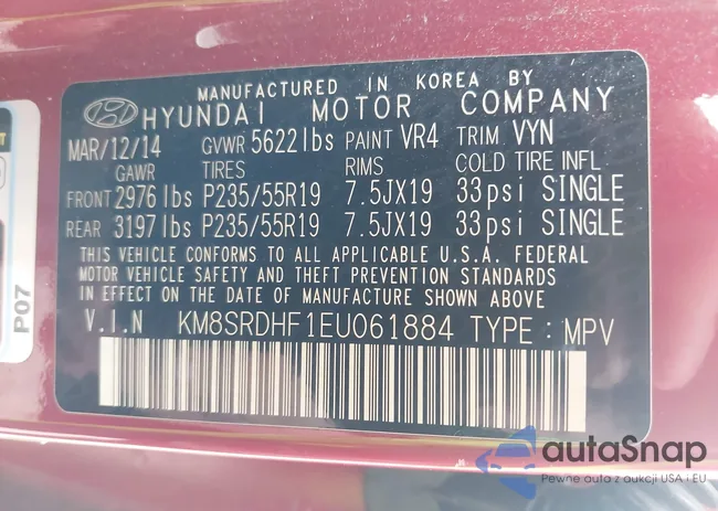 KM8SRDHF1EU061884: 42671017