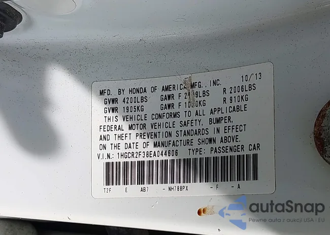 1HGCR2F38EA044606: 42671140