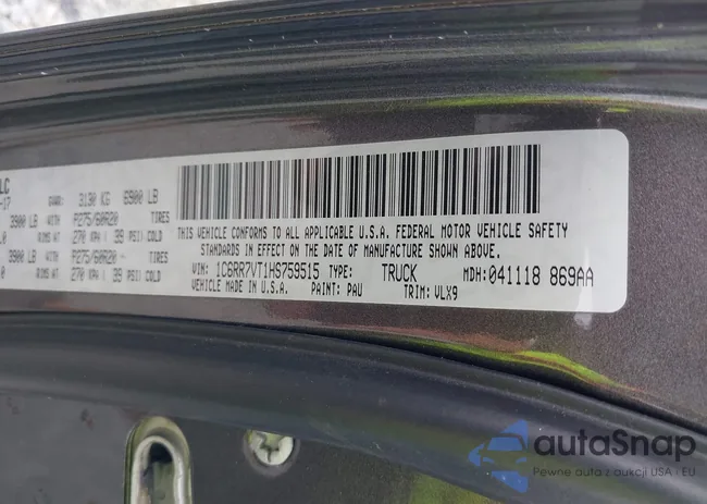 1C6RR7VT1HS759515: 42672289