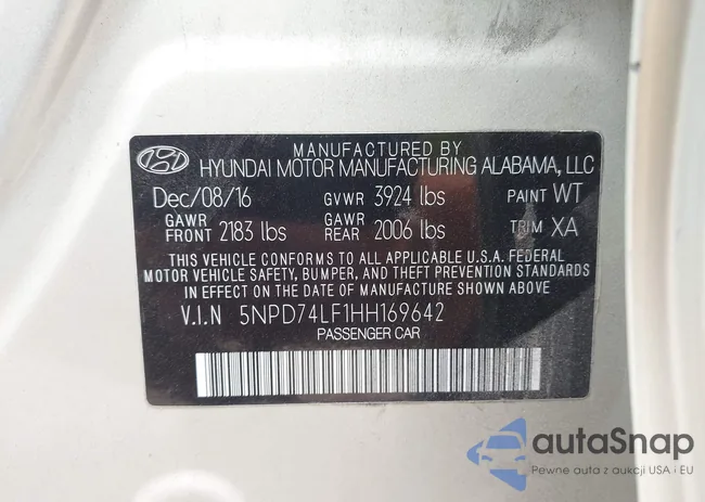 5NPD74LF1HH169642: 42672376