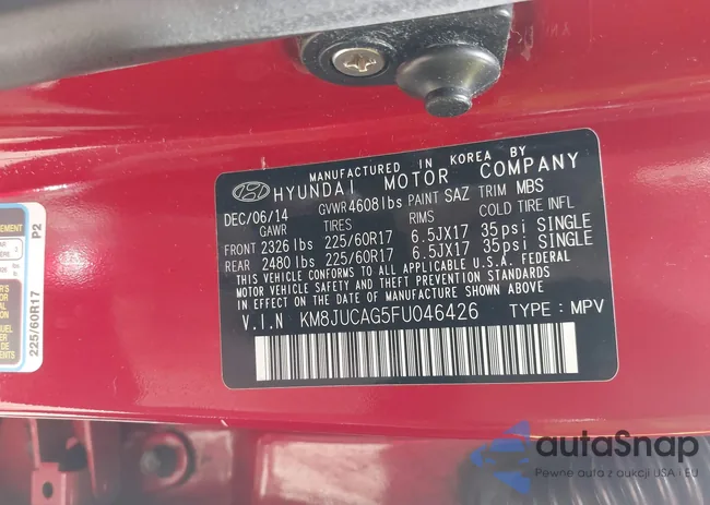 KM8JUCAG5FU046426: 42672395