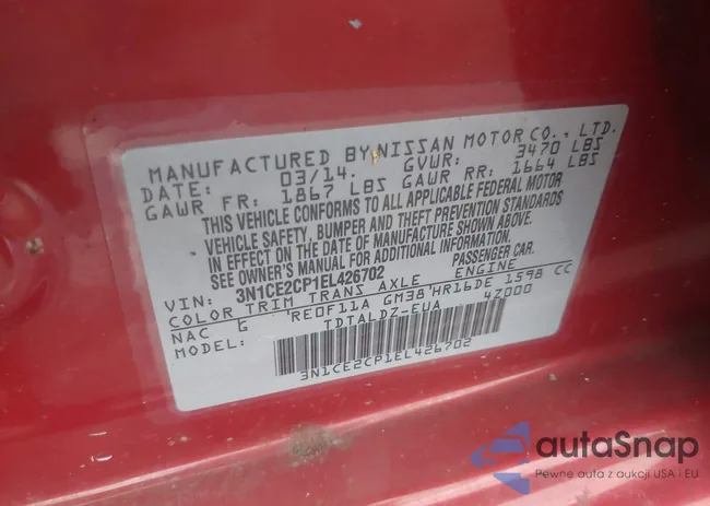 3N1CE2CP1EL426702: 42672448