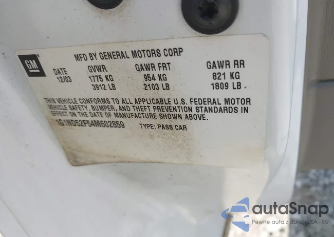 1G1ND52F54M602859: 42672470