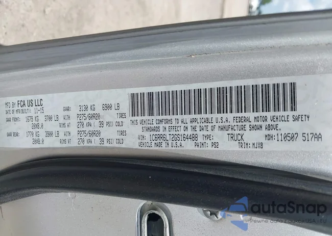 1C6RR6LT2GS164488: 42672477