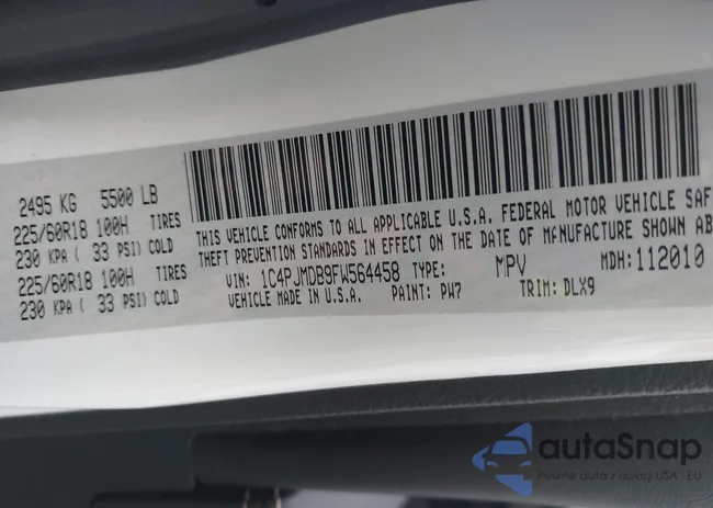 1C4PJMDB9FW564458: 42672481