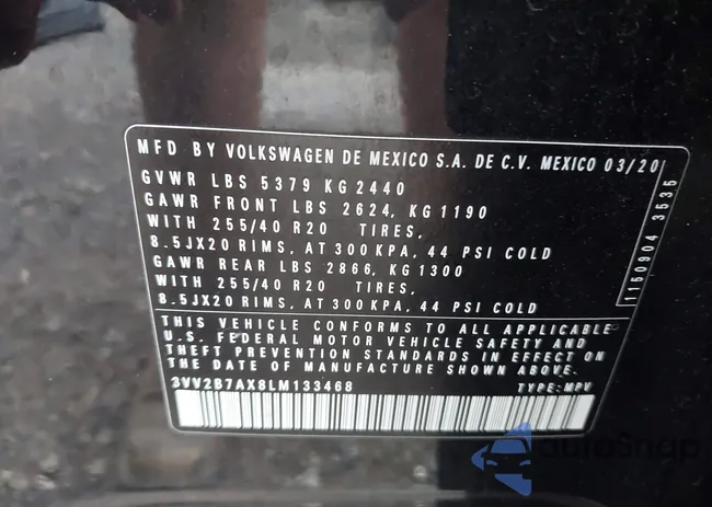 3VV2B7AX8LM133468: 42672717