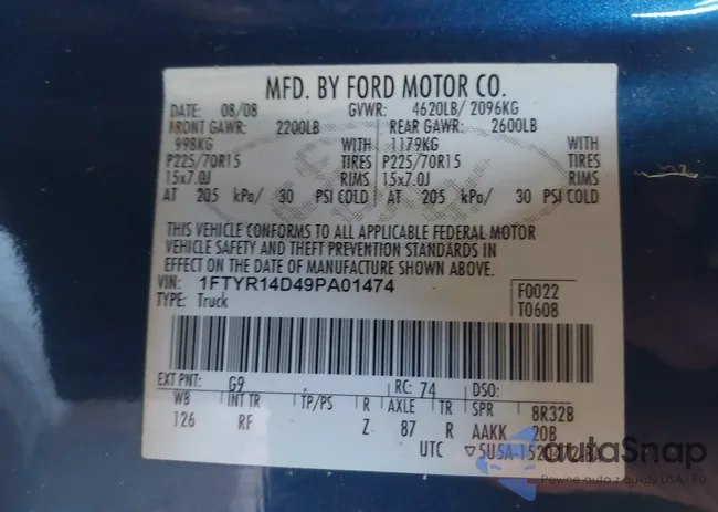 1FTYR14D49PA01474: 42672799