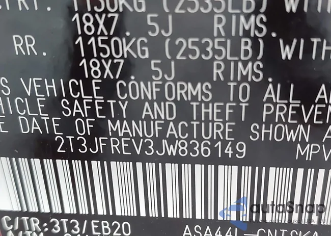 2T3JFREV3JW836149: 42672854